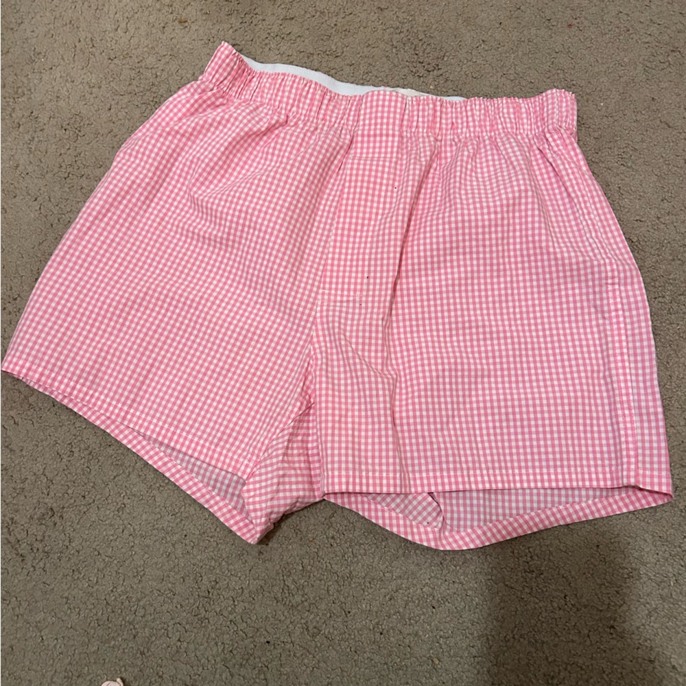 J. Crew Pink Boxer Shorts with Elastic Waistband
